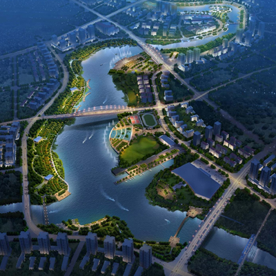 重庆竹溪河梯级坝景观工程概念设计